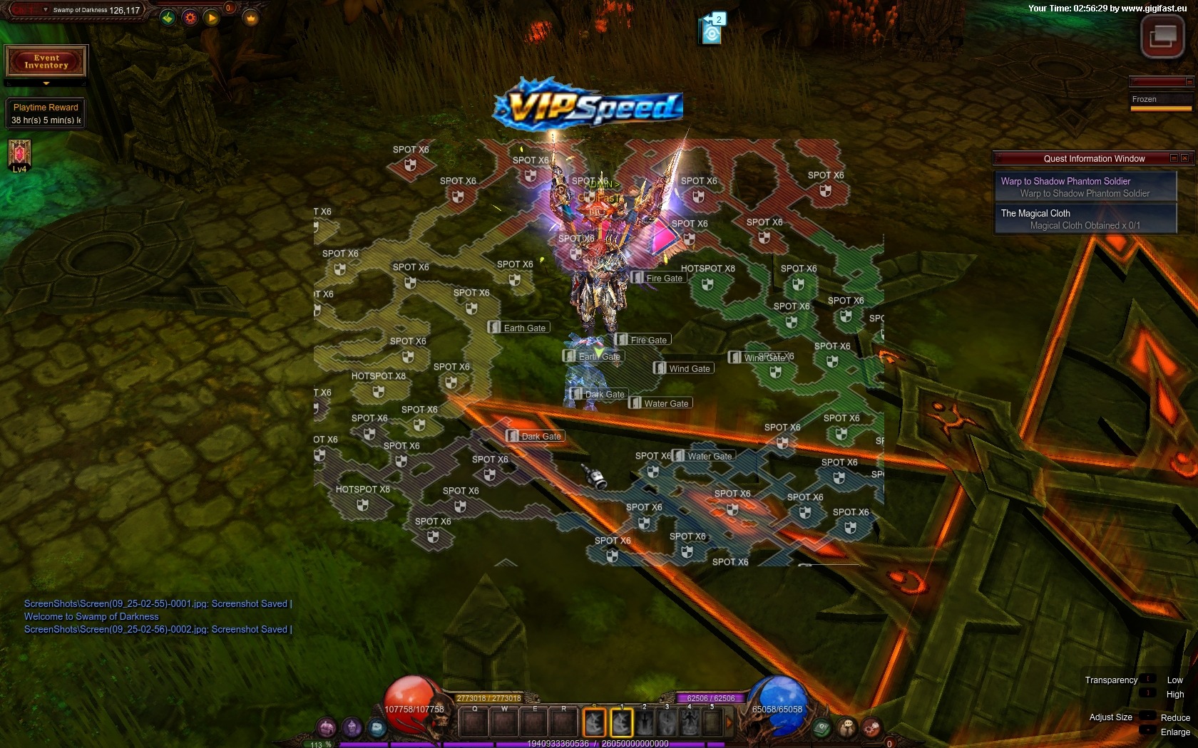 RBK MU custom spot map in Swamp of Darkness