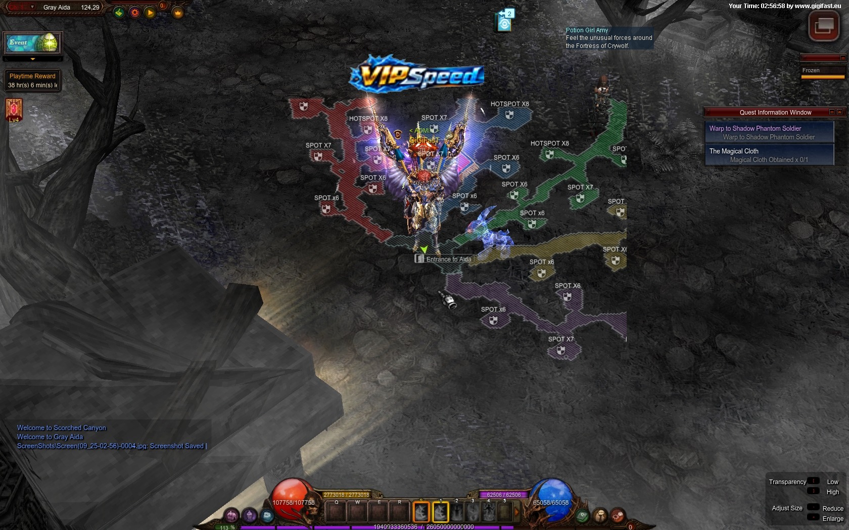 RBK MU Aida map spots